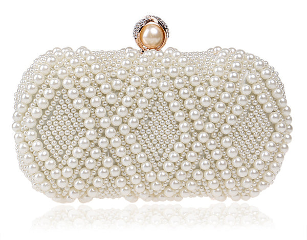 Beaded Pearl Clutch