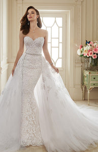 Strapless Two Piece Wedding Dress