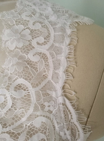 Lace Applique High Neck Wedding Bolero