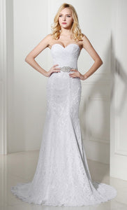 Classic Sweetheart Fit & Flare Lace Gown