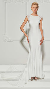 Chic & Modern Fitted Wedding Dress