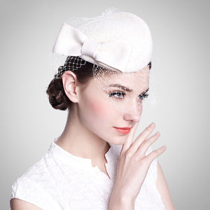 Wool Fascinator Cocktail Hat