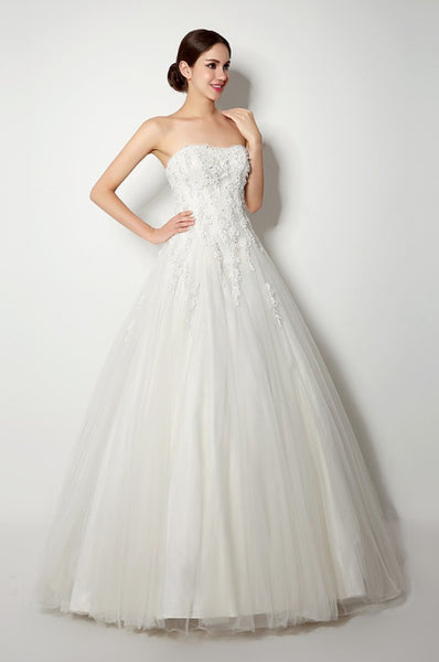 Sweetheart  A-line Lace & Tulle Wedding Dress