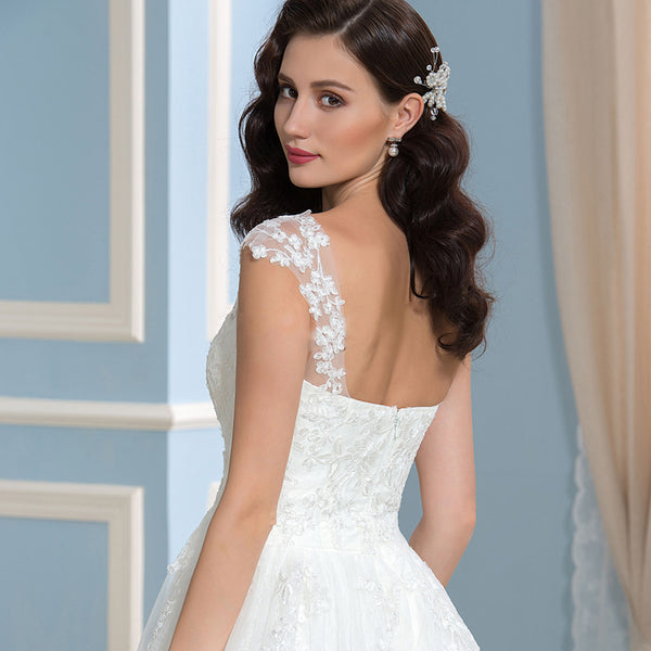 Vintage Lace Bridal Ball Gown