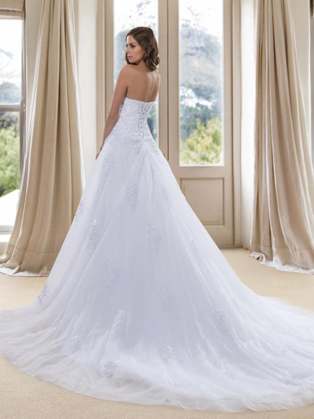 Chic A-Line Wedding Gown