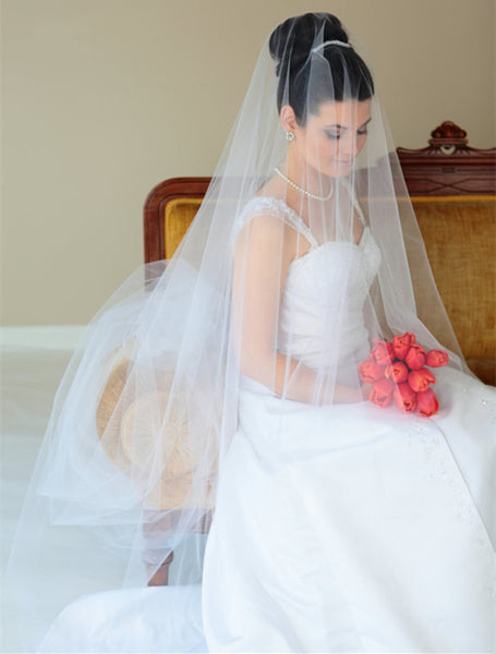 Soft Tulle Cut Edge 3 Meter Veil