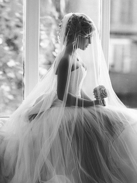 Soft Tulle Cut Edge 3 Meter Veil