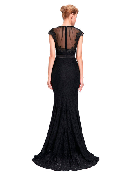 Vintage Feel Illusion Mermaid Wedding Dress