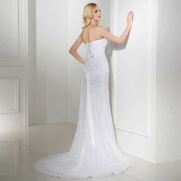 Classic Sweetheart Fit & Flare Lace Gown