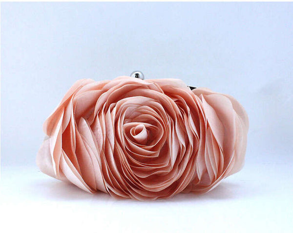 Bold Rose Detail Clutch