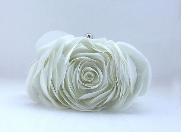 Bold Rose Detail Clutch