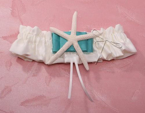 Beach Themed Starfish Wedding Garter