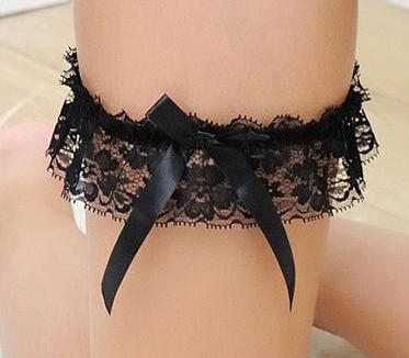 Sexy Lingerie Lace & Ribbon Garter Belt