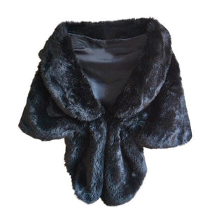 Elegant Warm Foe-Fur Stole Wrap