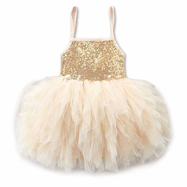 Girl Sequins Bow Dress