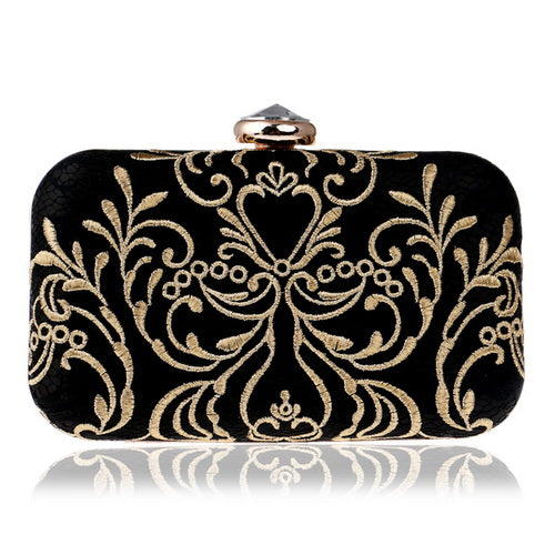 Black & Gold Clutch Bag