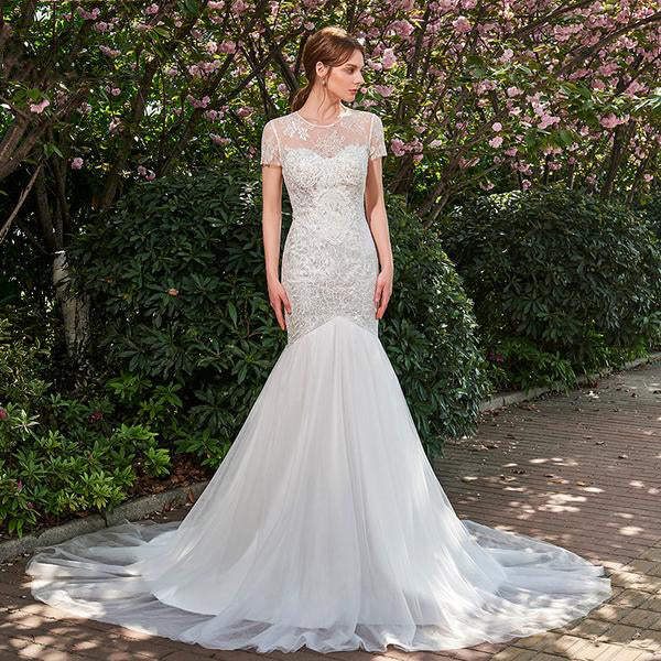 Chic Mermaid Wedding Dress