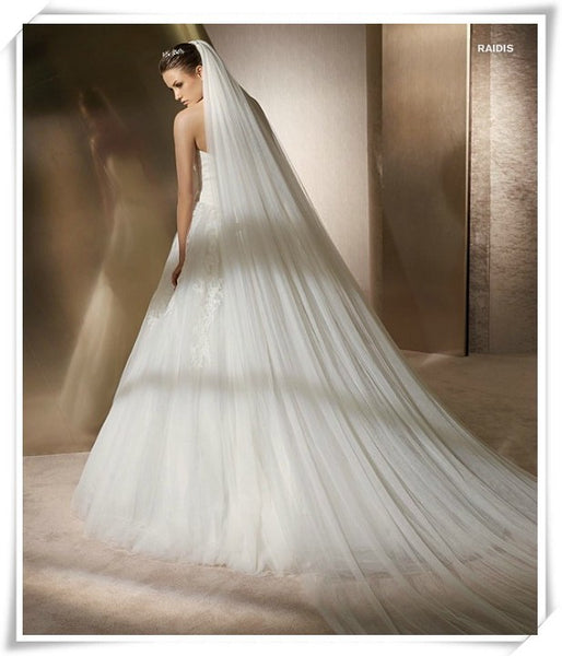 Cut Edge Double Layer 10 Meter Soft Veil