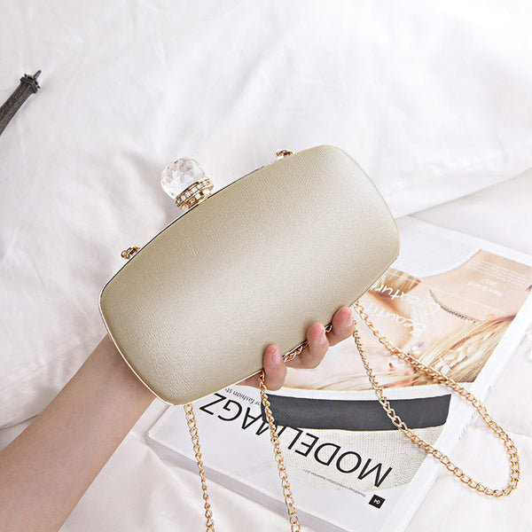 Crystal Closure Clutch Bag