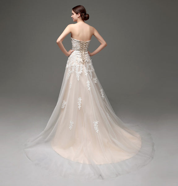 Lace Applique Wedding Dress