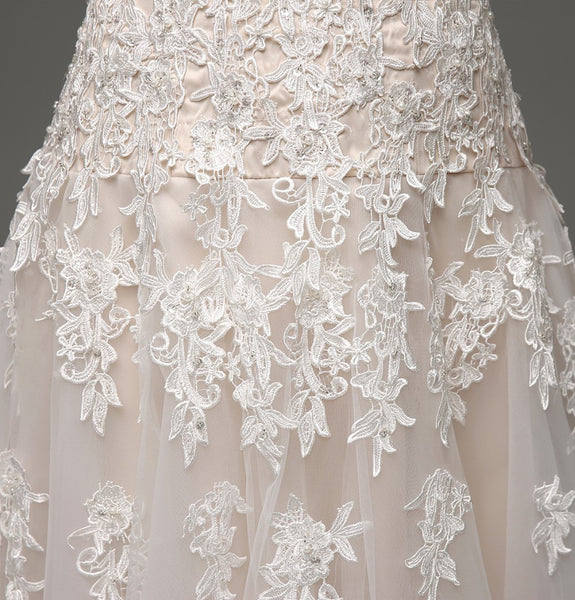 Lace Applique Wedding Dress