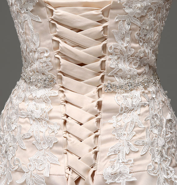 Lace Applique Wedding Dress
