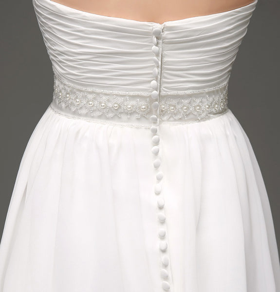 Flowy Chiffon Empire Wedding Dress