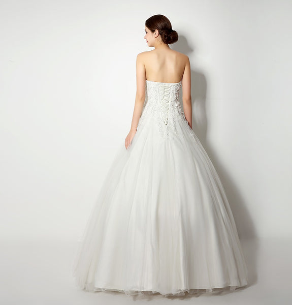Sweetheart  A-line Lace & Tulle Wedding Dress