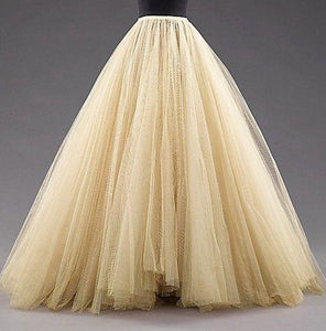 Multilayer Floor Length Tulle Petticoat