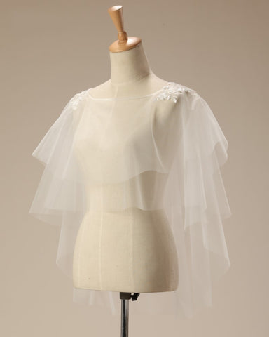 Soft Tulle Bridal Poncho