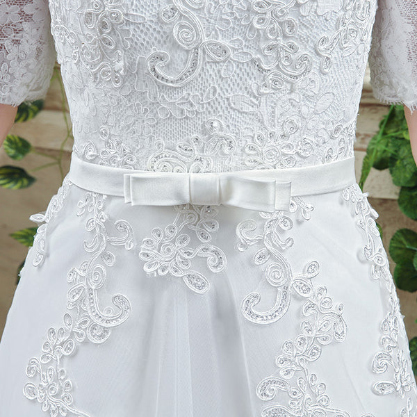 Lace Off-Shoulder Wedding Dress