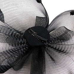 Feather Black Fascinator Bridal Hat